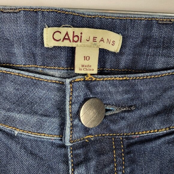 Cabi Boot Cut Jeans Women's 10 Dark Wash Mid Rise Preppy Style #333L - Picture 4 of 10